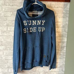 Scotch & Soda blue vintage sweatshirt hoodie
